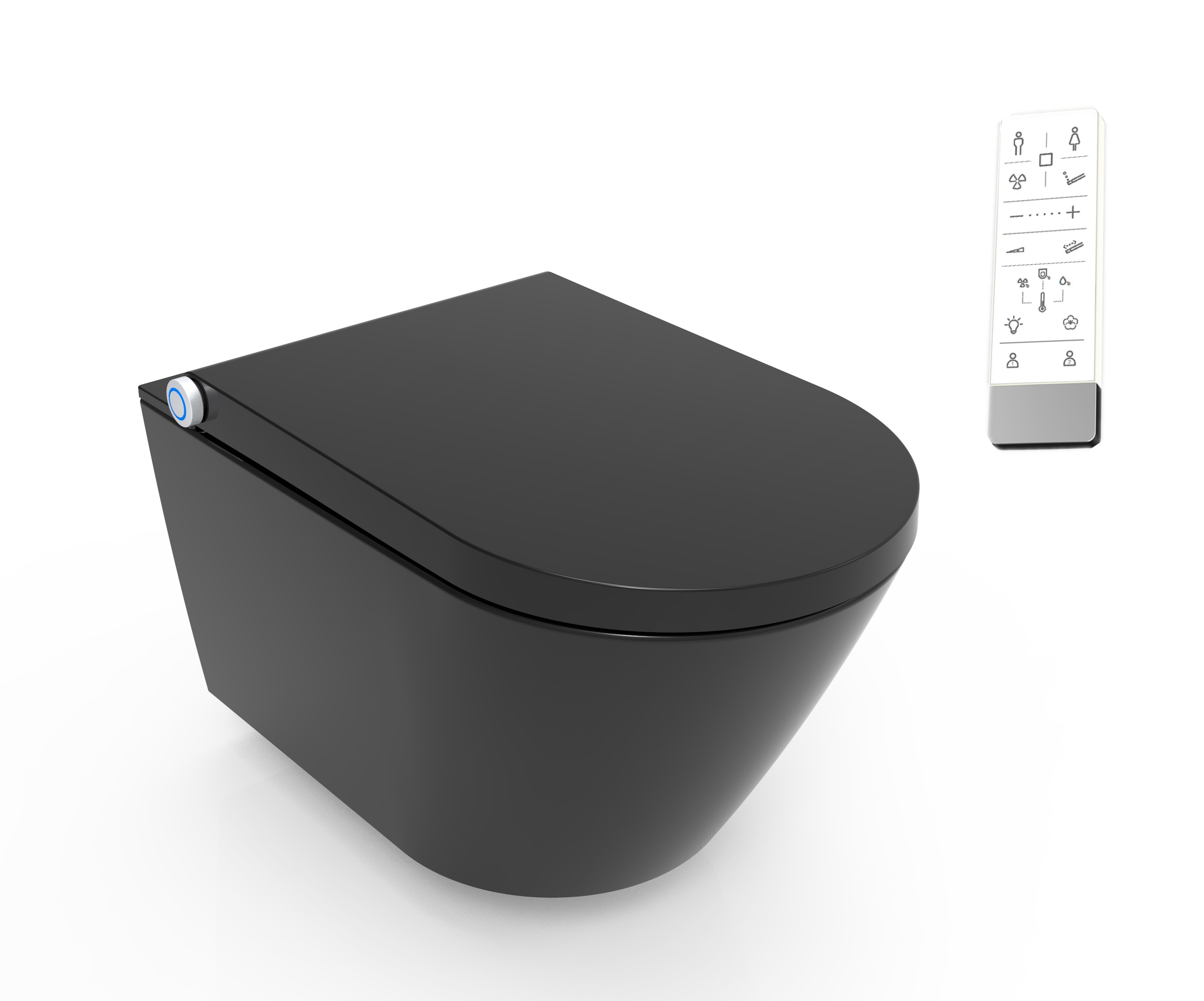 EASY-BID Pro fali okos WC - fekete